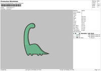 tyrannasaurus Embroidery File 6 sizes