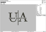 Uatext Embroidery File 6 sizes