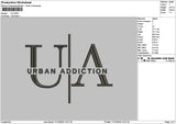Uatext Embroidery File 6 sizes