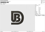 UBD logo Embroidery File&nbsp;6 size