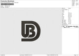 UBD logo Embroidery File&nbsp;6 size