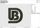UBD logo Embroidery File&nbsp;6 size