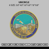 Ubi Cirlce Embroidery File 6 sizes