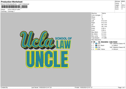 Aunt uncle Text Embroidery 2 Files