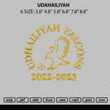 Udhailiyah Embroidery File 6 sizes