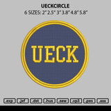 Ueckcircle Embroidery File 6 sizes