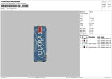 Ultra Bottle Embroidery File 5 sizes