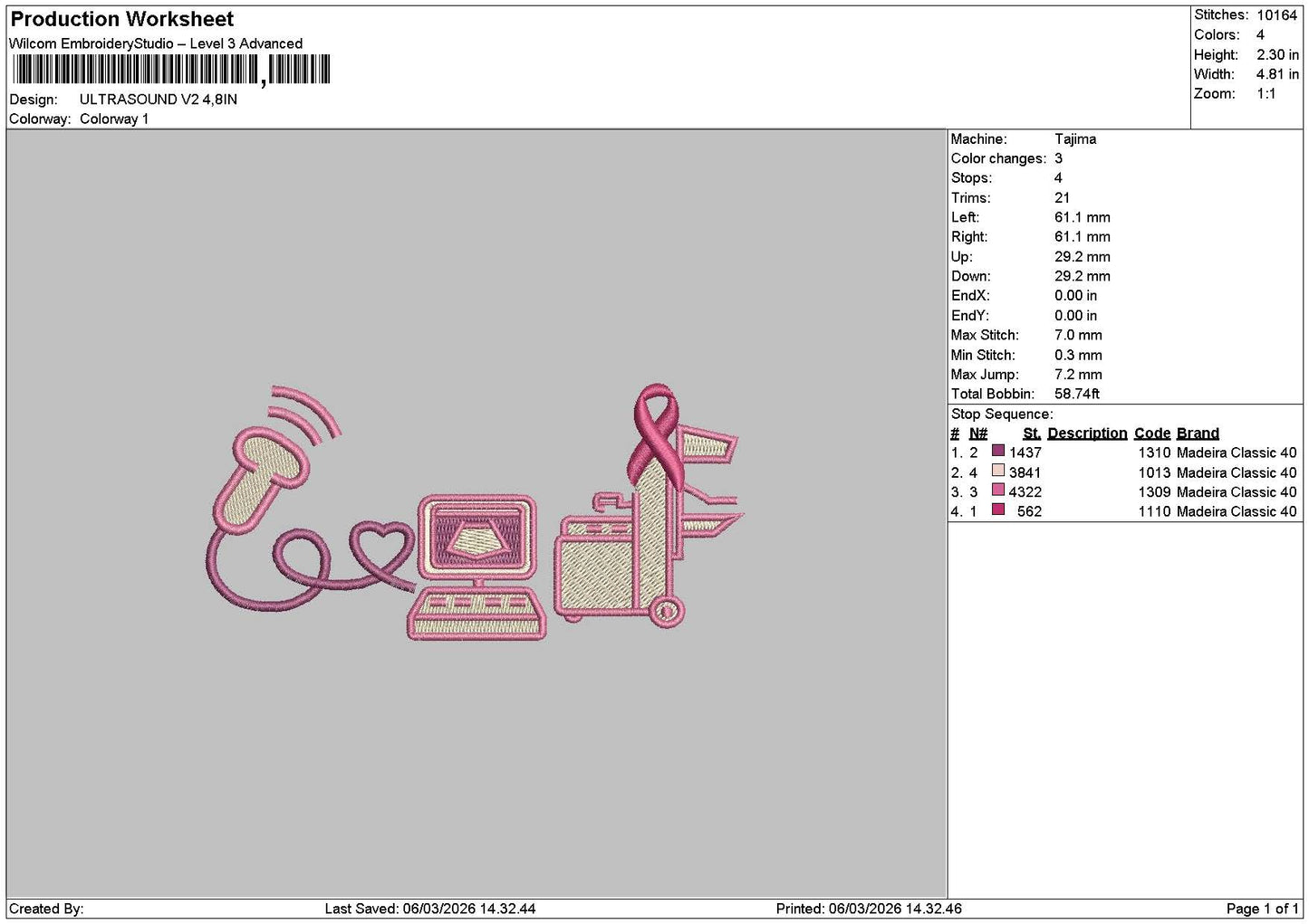 Sound Icons Embroidery File 6 sizes