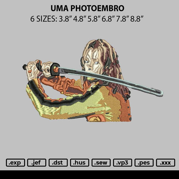 Uma Photoembro 0812 Embroidery File 6 sizes