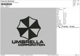 Umbrella Embroidery File 5 size