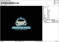 Undergroundtext Embroidery File 6 sizes