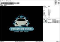 Undergroundtext Embroidery File 6 sizes