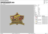 Underground King Embroidery File 4 Size