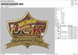 Underground King Embroidery File 4 Size