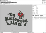 Un Halloween Sin Ti v1 Emboidery File 6 sizes