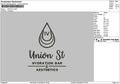Uniontext 0102 Embroidery File 6 sizes