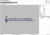 Univ Text 0906 Embroidery Machine Design File 6 sizes