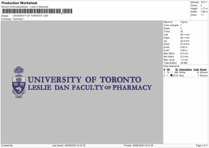 Univ Text 0906 Embroidery Machine Design File 6 sizes