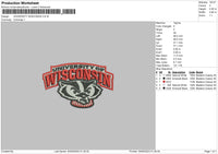 Uni Wiscon Embroidery File 6 sizes