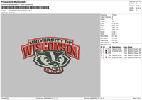 Uni Wiscon Embroidery File 6 sizes