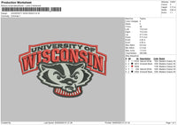 Uni Wiscon Embroidery File 6 sizes