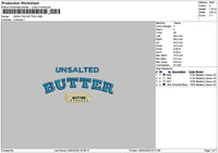 Unsaltedtext Embroidery File 6 sizes
