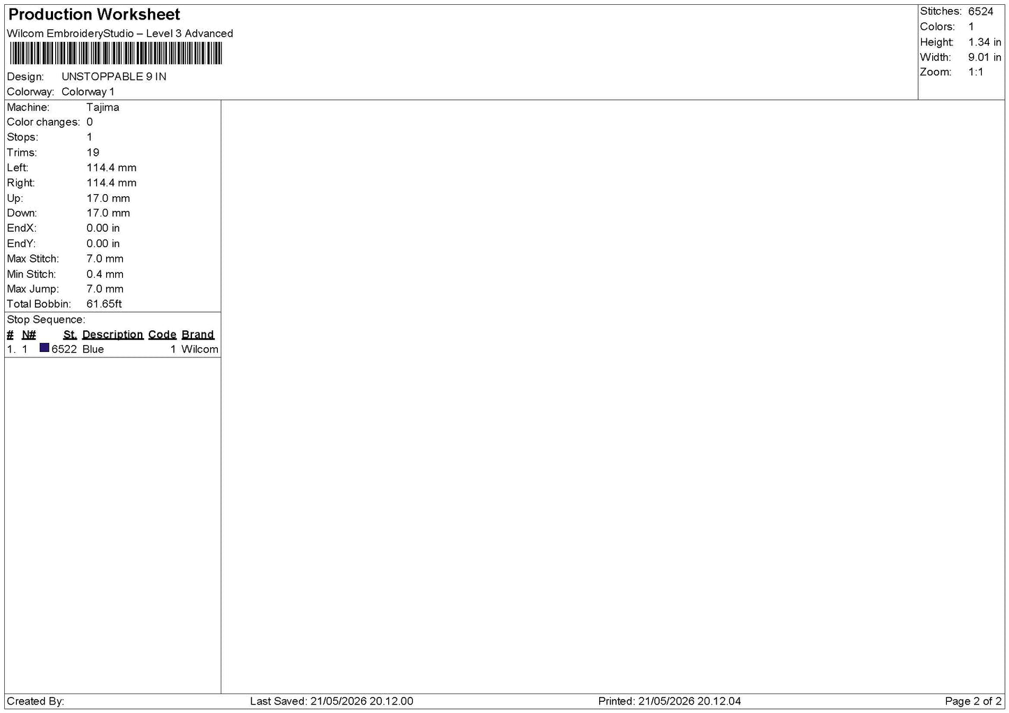 Unstoppabletext Embroidery File 6 sizes