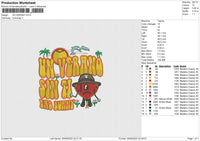 UN Verano Embroidery File 5 sizes