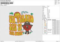 UN Verano Embroidery File 5 sizes