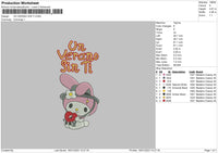 Un Verano Sin Ti Embroidery File 6 sizes