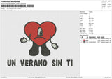 Un Verano Sin Ti V2 Embroidery File 4 sizes