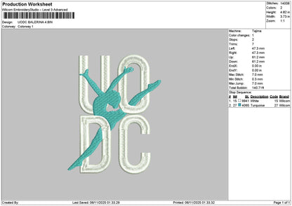 Balerinaflat 0611 Embroidery File 6 sizes