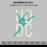 Balerinaflat 0611 Embroidery File 6 sizes