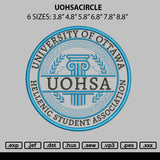 Uohsacircle Embroidery File 6 sizes