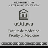 Medicinetext 1711 Embroidery File 6 sizes