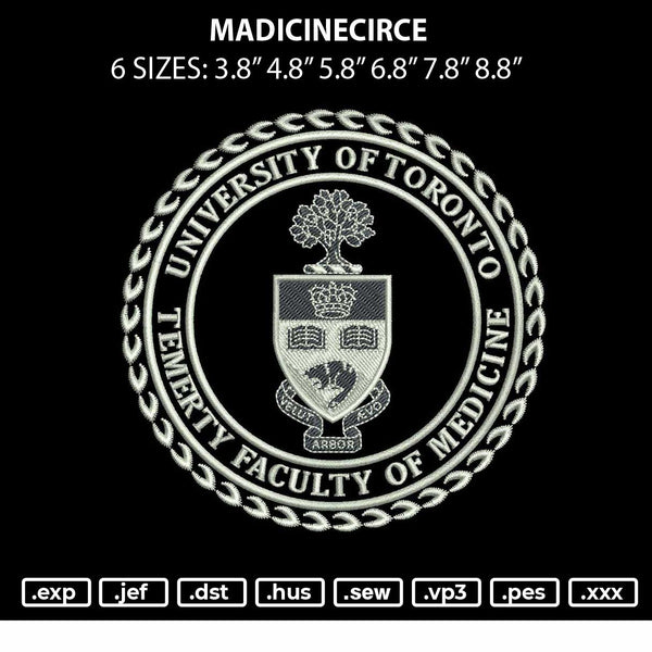 Madicinecircle Embroidery File 6 sizes