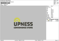Upnesstext Embroidery File 6 sizes