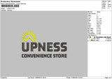 Upnesstext Embroidery File 6 sizes