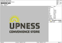 Upnesstext Embroidery File 6 sizes