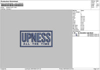 Upnesstext Puff Embroidery File 6 sizes