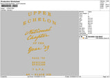 Uppertext Embroidery File 6 sizes