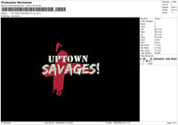 Up Town V2 Embroidery File 9 sizes