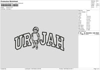 Urijah Embroidery File 6 sizes