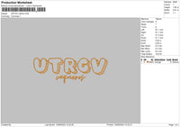 Urtgvtext Outline Embroider File 6 sizes