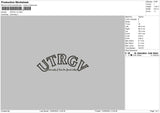 Urtgvtext V2 Embroidery File 6 sizes