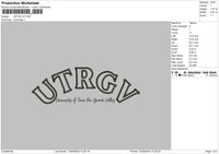 Urtgvtext V2 Embroidery File 6 sizes