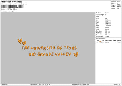 Urtgvtext V3 Embroidery File 6 sizes