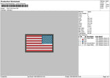 Flag1501 Embroidery File 6 sizes