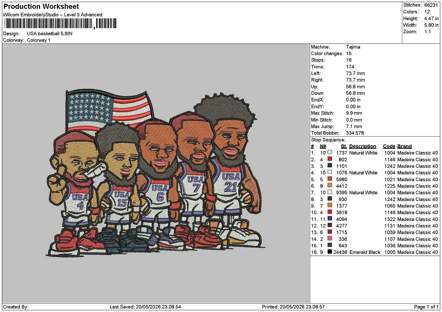 Players Chibi Embroidery File 6 sizes