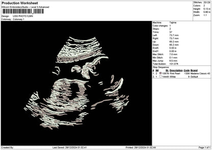 Usg Photo Embroidery File 6 sizes